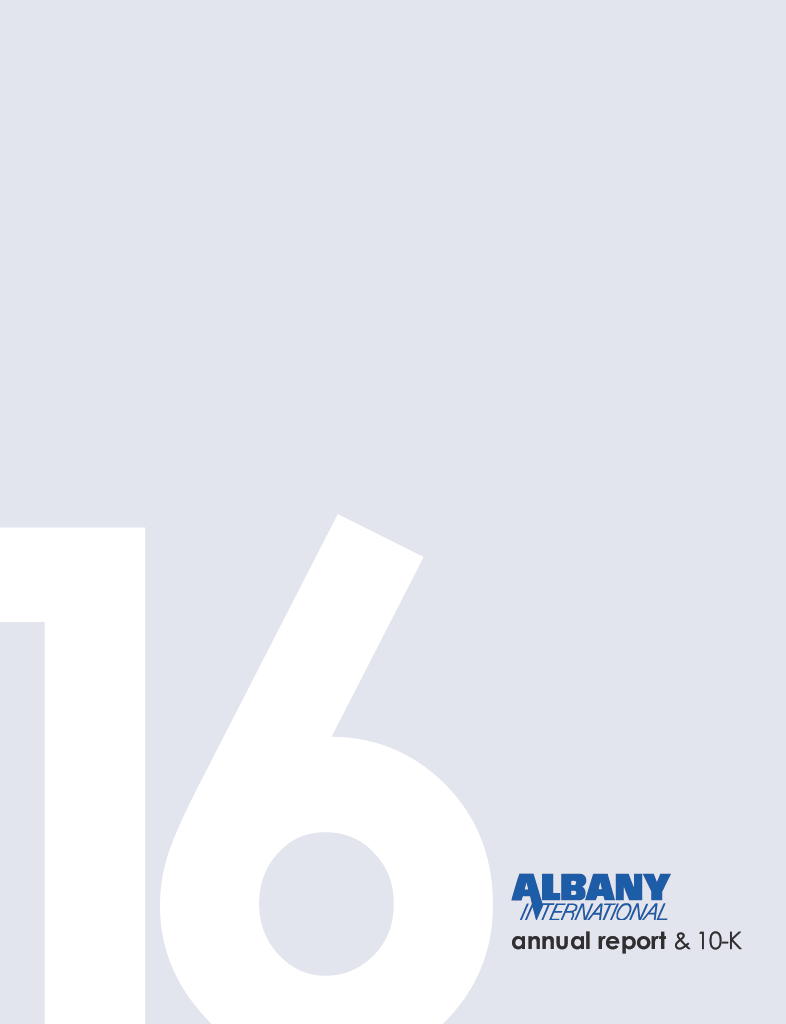 2016 Annual Report cover