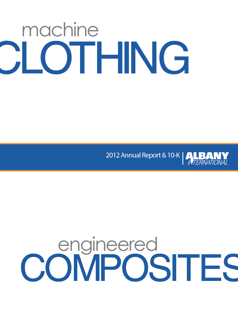 2012 Annual Report cover