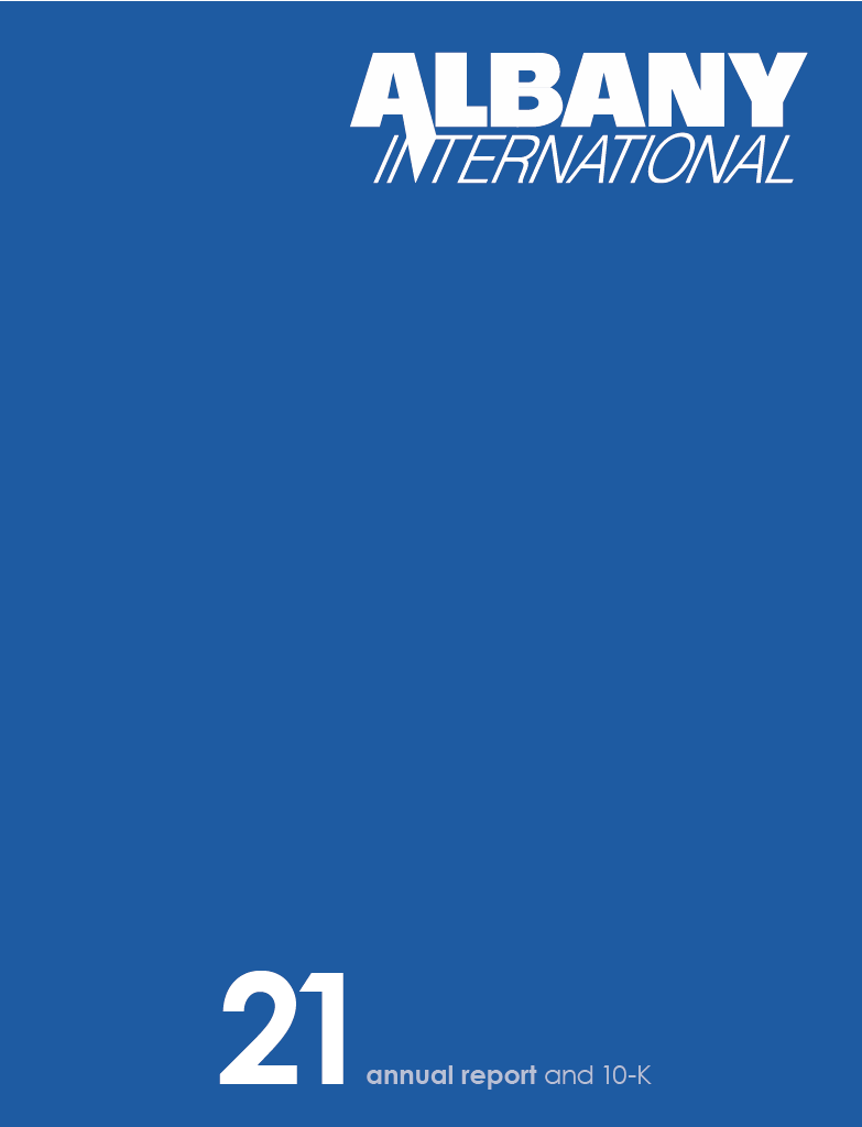 2021 Annual Report cover